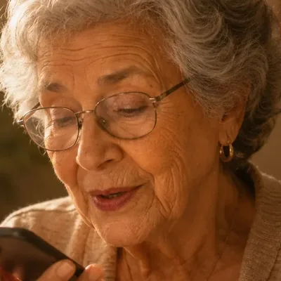 A warm portrait of Nani, a grandmother